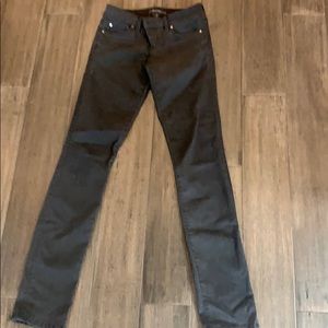 Level 99 dark gray/black skinny straight jean